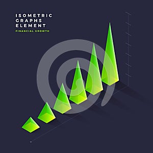 Isometric graph element