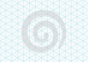 Isometric graph paper background plotting triangular vector ruler line grid engineering drawing