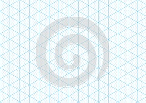 Isometric graph paper background plotting triangular vector ruler line grid engineering drawing photo