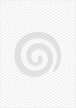 Isometric grid paper a3 portrait vector
