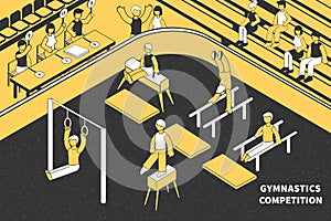 Isometric Gymnastics Competitions Composition