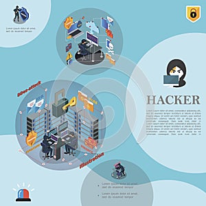 Isometric Hacking Activity Template