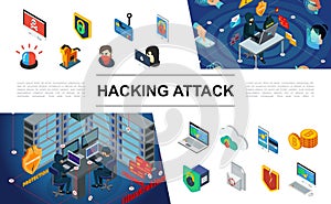 Isometric Hacking Elements Collection