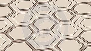 Isometric Hexagonal Tile Pattern, Contemporary Architectural Vector, vector design Generative AI