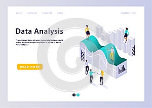 Isometric high technology concept, data center