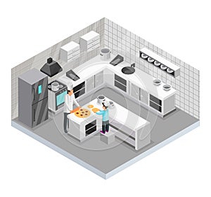 Isometric Home Cooking Template