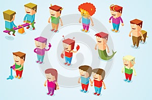 Isometric horoscope people