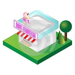 Isometric Ice Cream Parlour