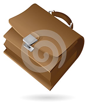 Isometric icon of brief-case