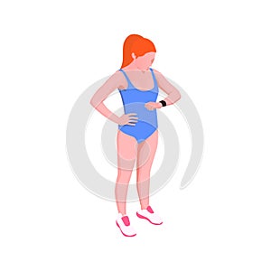 Runner Isometric Icon
