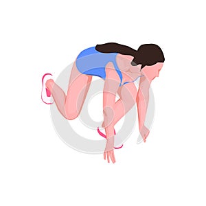 Runner Isometric Icon