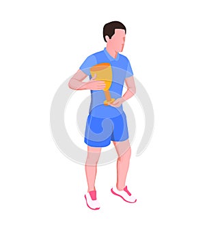 Runner Isometric Icon