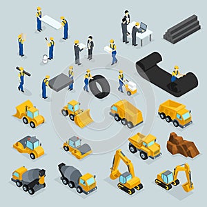 Isometric Icons for Construction Workers