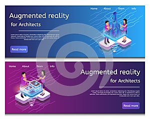 Isometric Illustration Virtual Building Design