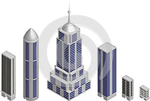 The Isometric image of skyscraper