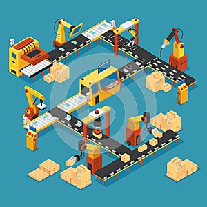 Isometric Industrial Factory Template