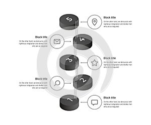 Isometric infographic for web sites, banners, flow charts, presentations.