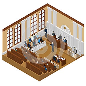 Isometric Judicial System Concept