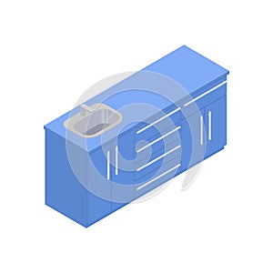 Isometric Kitchen Cupboards