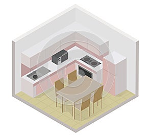 Isometric kitchen icon