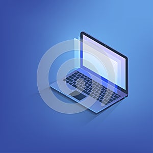 Isometric Labtop computer