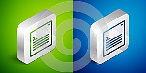 Isometric line Software, web developer programming code icon isolated on green and blue background. Javascript computer