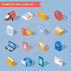 Isometric Mail Icons