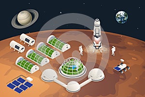 Isometric Mars Colonization, Biological terraforming, Paraterraforming, Adapting humans on Mars. Astronautics and space