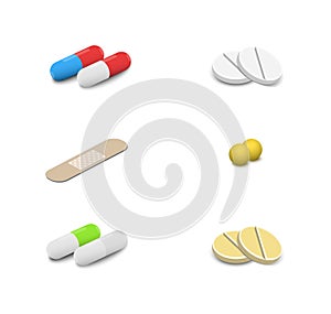 Isometric medical pills