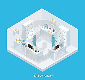 Isometric Medical Research Concept