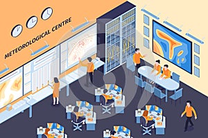 Isometric Meteorological Center Composition
