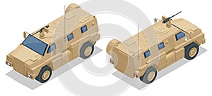 Isometric Mine-Resistant Ambush Protected. United States military light tactical vehicles produced as part of the MRAP