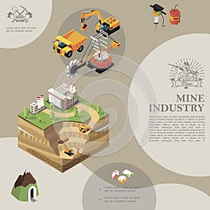 Isometric Mining Industry Template