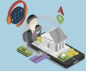 Isometric Mobile Banking App