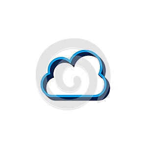 Isometric modern cloud technology and networking concept. Web cloud technology business. Internet data services vector
