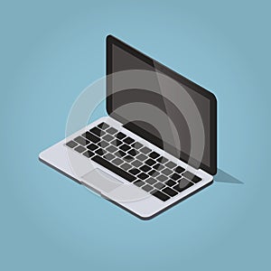 Isometric modern laptop