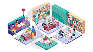Isometric Modern Office Workspace, Productive Remote Work Setup, vector design Generative AI