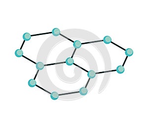 isometric molecula tech medical photo