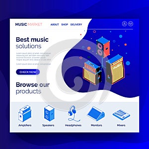 Isometric music equipment 4