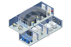 Isometric Network computing technologies. The data center offers infrastructure for hosting websites and web