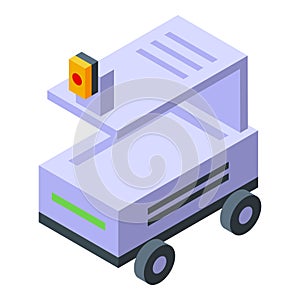 Isometric office copier machine icon