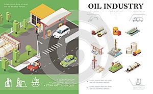 Isometric Oil Industry Concept