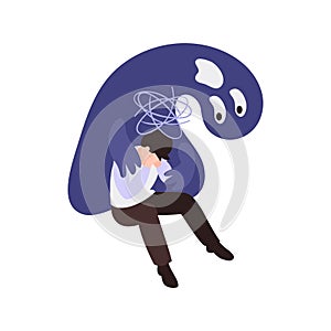 Panic Attack Isometric Concept