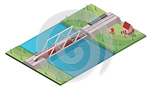 Isometric Passenger High Speed Train Concept