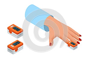 Isometric Portable Pulse Oximetry, Pulse Oximeter Fingertip. Pulse oximetry is a noninvasive method for monitoring a photo