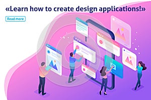 Isometric Process of Creating Application Design