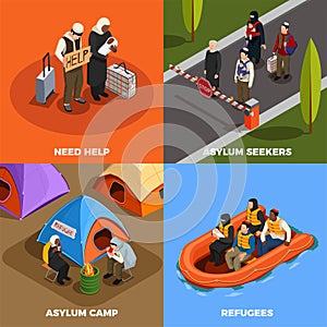 Isometric Refugees Design Concept