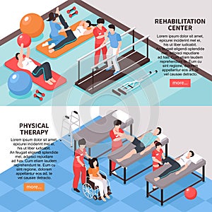 Isometric Rehabilitation Horizontal Banners