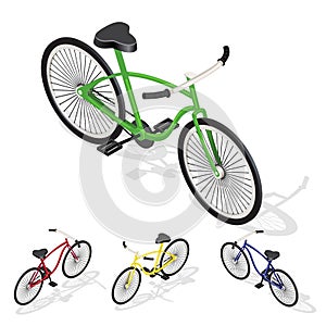 Isometric retro bicycle