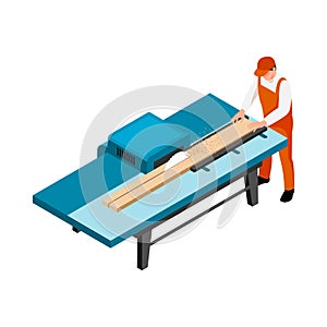 Isometric Rifting Sawmill Composition